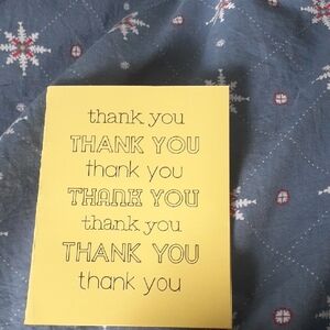 Yellow Thank You Card